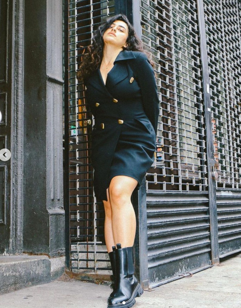 Vintage Tahari Black Blazer Dress