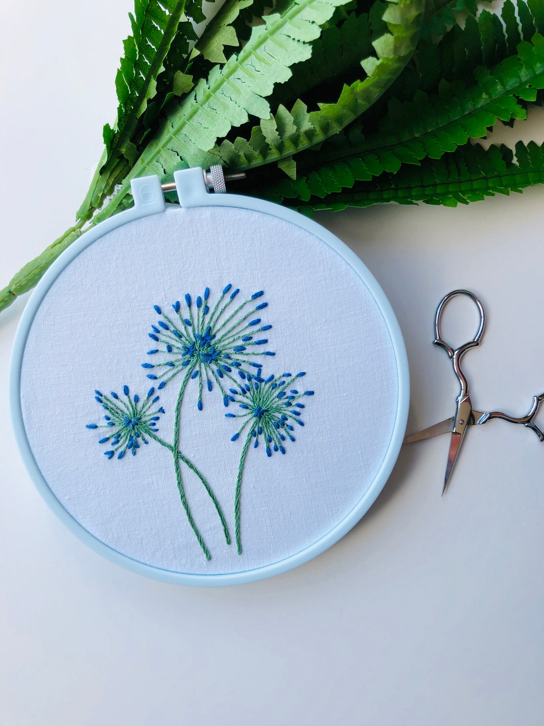 Embroidery Kit Embroidery Kit Flower Broderie Broderie Etsy Canada