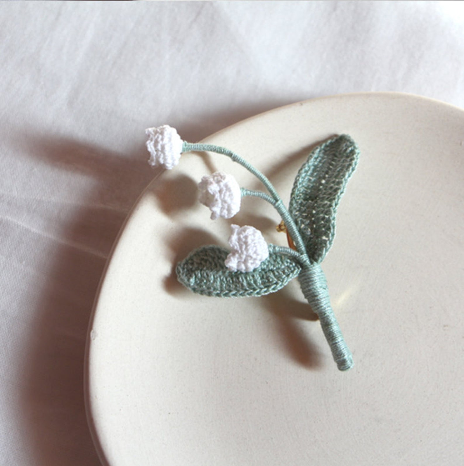Knitting Flower, Floral Brooch, Handmade,wedding Boutonniere