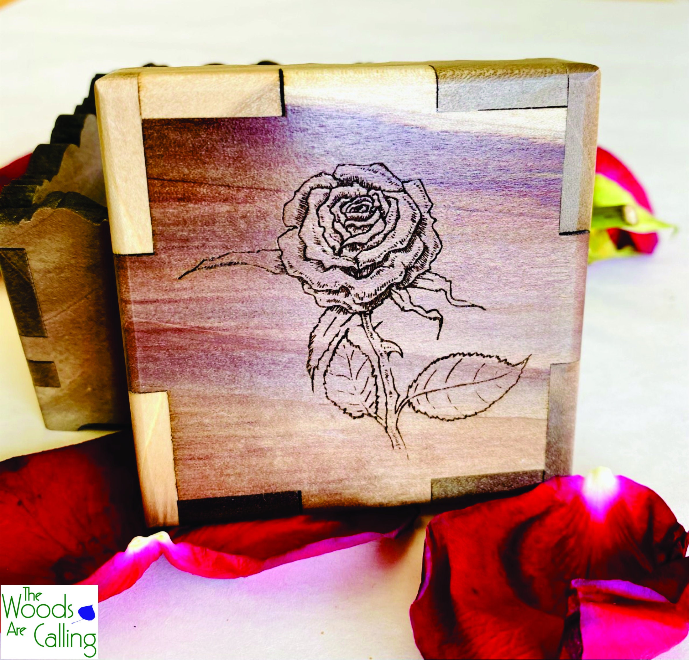 Rose petal box Etsy