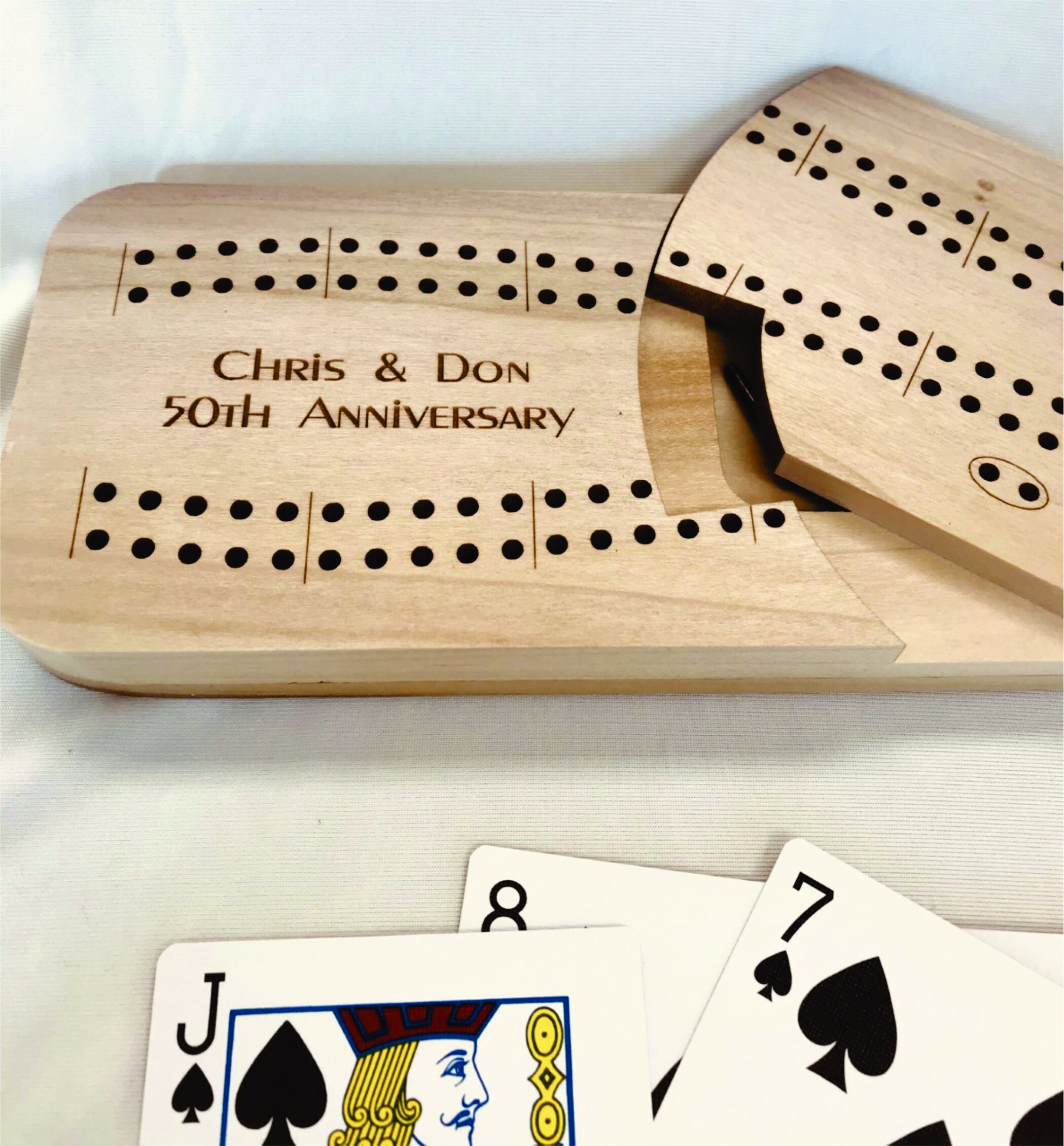 Personalized Cribbage Game Portable Swivel Top Cribbage Etsy