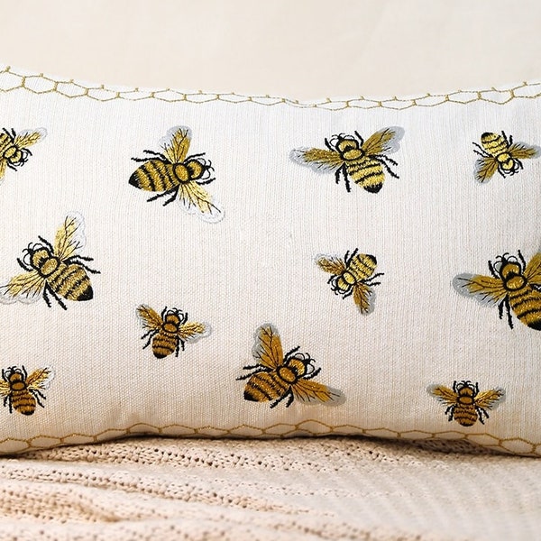 Bee Pillow Etsy