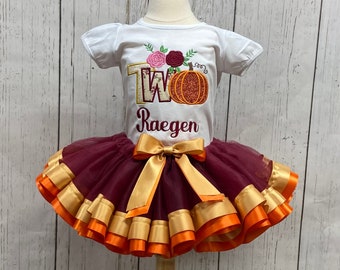 Fall Pumpkin Second Birthday Shirt/ Fall Pumpkin Second Birthday Outfit