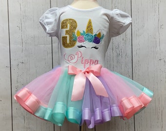 Unicorn face birthday shirt / unicorn outfit