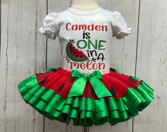 One In A Melon First Birthday Shirt / One In A Melon First Birthday Outfit