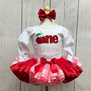 Cherry One First Birthday/ Cherry First Birthday Outfit