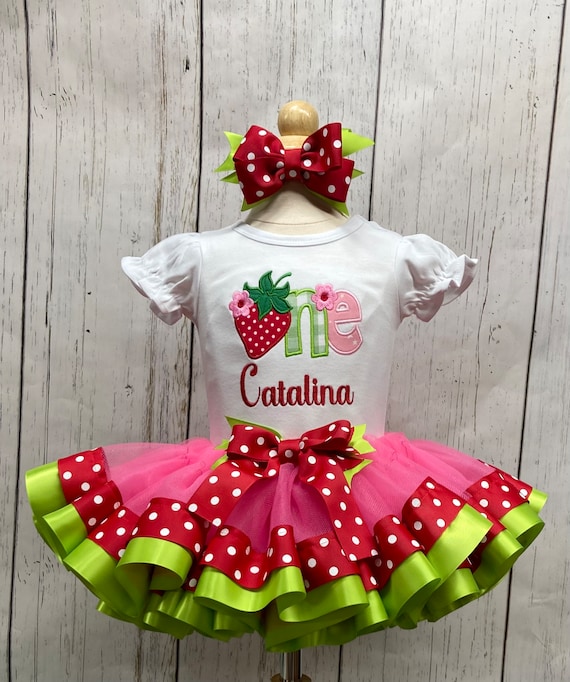Strawberry One First Birthday Shirt strawberry One First Birthday Outfit Etsy