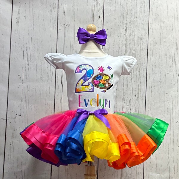 Paint Palette Birthday Shirt/ Paint Palette Birthday Outfit