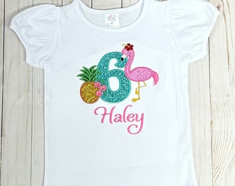 Flamingo Birthday shirt / Flamingo Birthday shirt