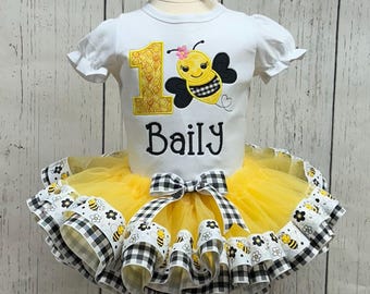 Bee Birthday Shirt  / Bee Birthday Outfit