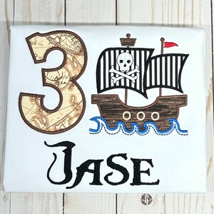 Pirate Ship Birthday Shirt