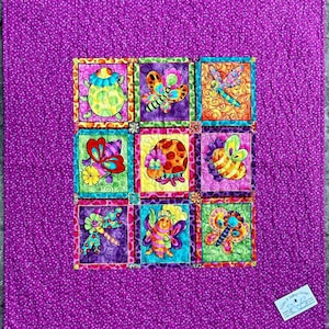 Butterfly and Bugs Baby Quilt