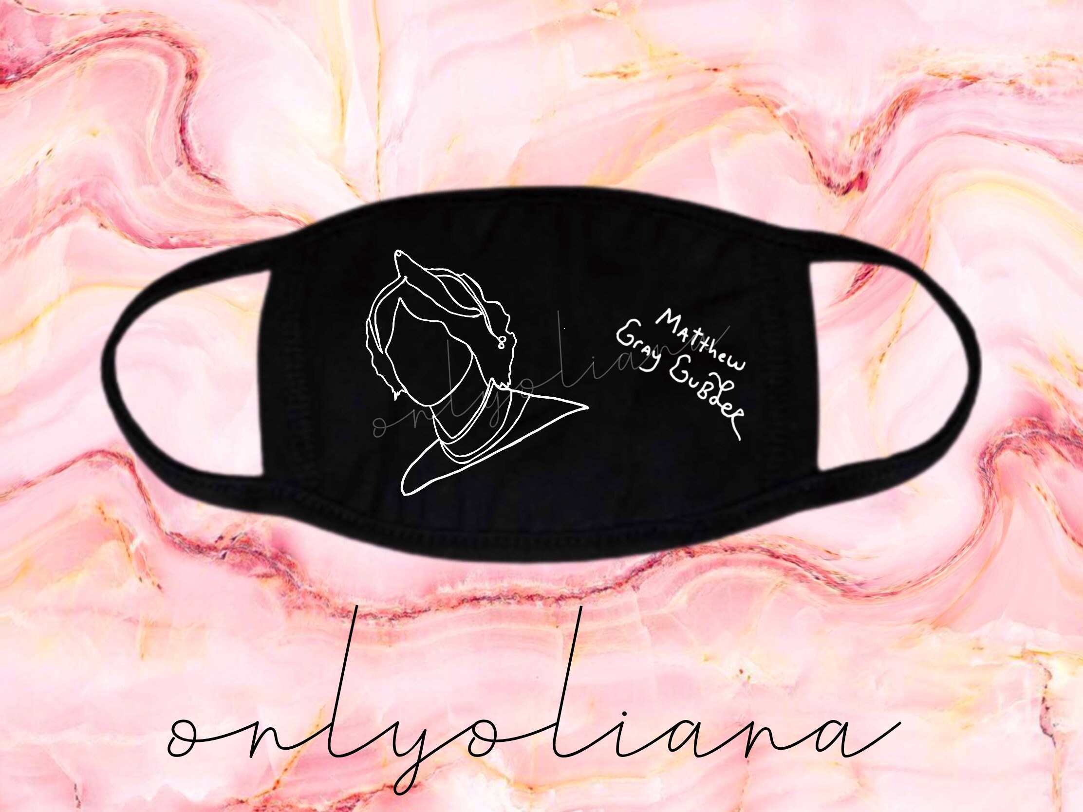 Line Mask Design Names Detailed/fineline Custom Mask - Any Design - Etsy