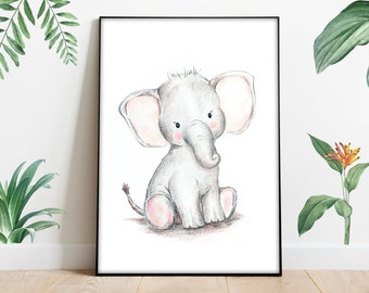 Kinderbild "Elefant", DIN A4