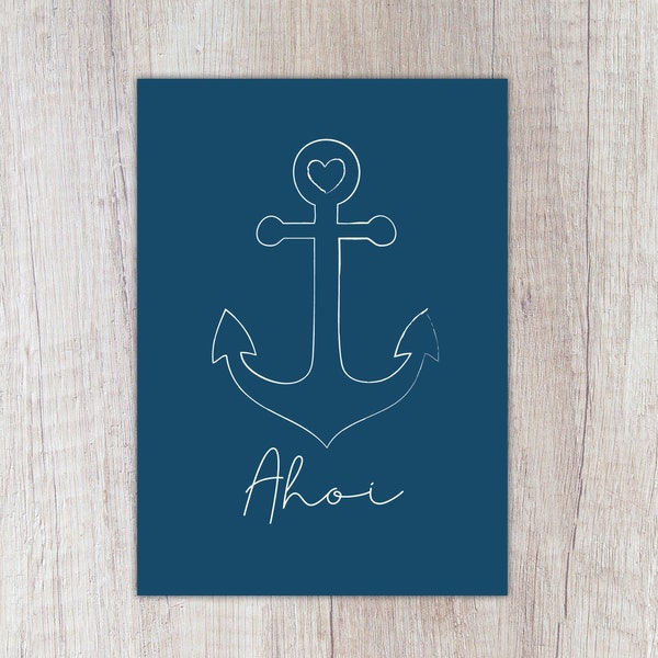 Karte Anker "Ahoi", A6