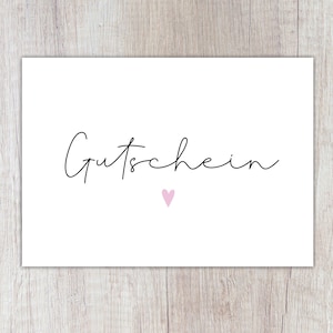 Karte "Gutschein", A6
