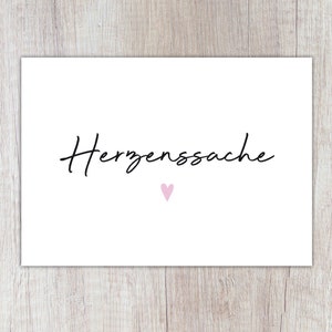 Karte "Herzenssache", A6
