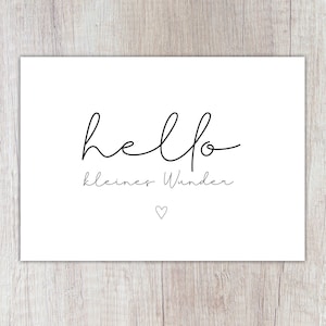 Karte "Hello kleines Wunder", A6