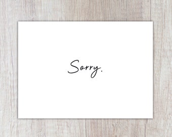 Karte "Sorry", A6