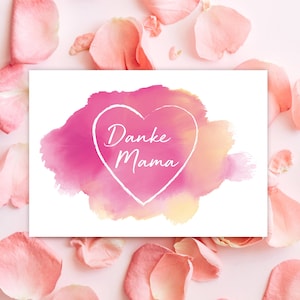 Karte "Danke Mama", A6