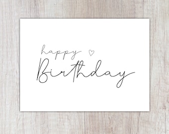 Card "happy birthday" | A6