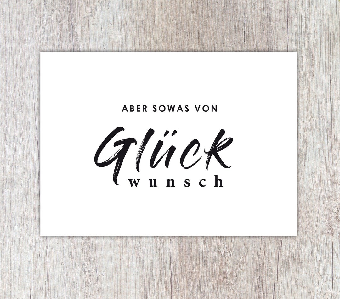 Karte Aber sowas von Glückwunsch happy birthday Etsy.de