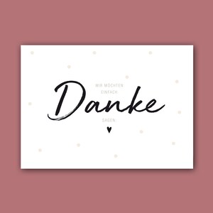 Danke Karte Wir möchten einfach DANKE sagen | A6 | Karte Danke | Dankeskarte | Danke sagen | Dankegeschenk | Abschied Kindergarten Erzieher