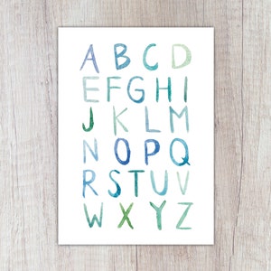 Karte "ABC" | Alphabet | Schulstart | A6 | Einschulungskarte | Einschulung | Karte Schulanfang | Schulbeginn | Schulkind