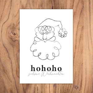 Karte "hohoho schöne Weihnachten" A6