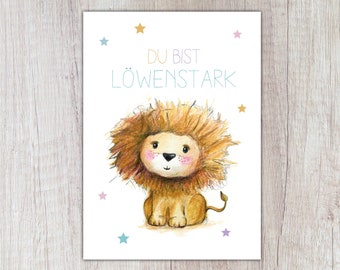 Card Lion "You are LION STRONG", A6