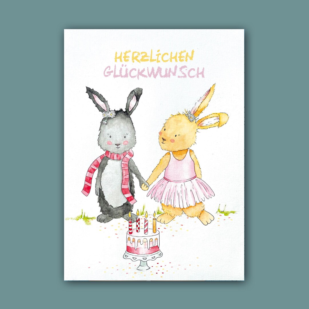Congratulations Rabbit Card