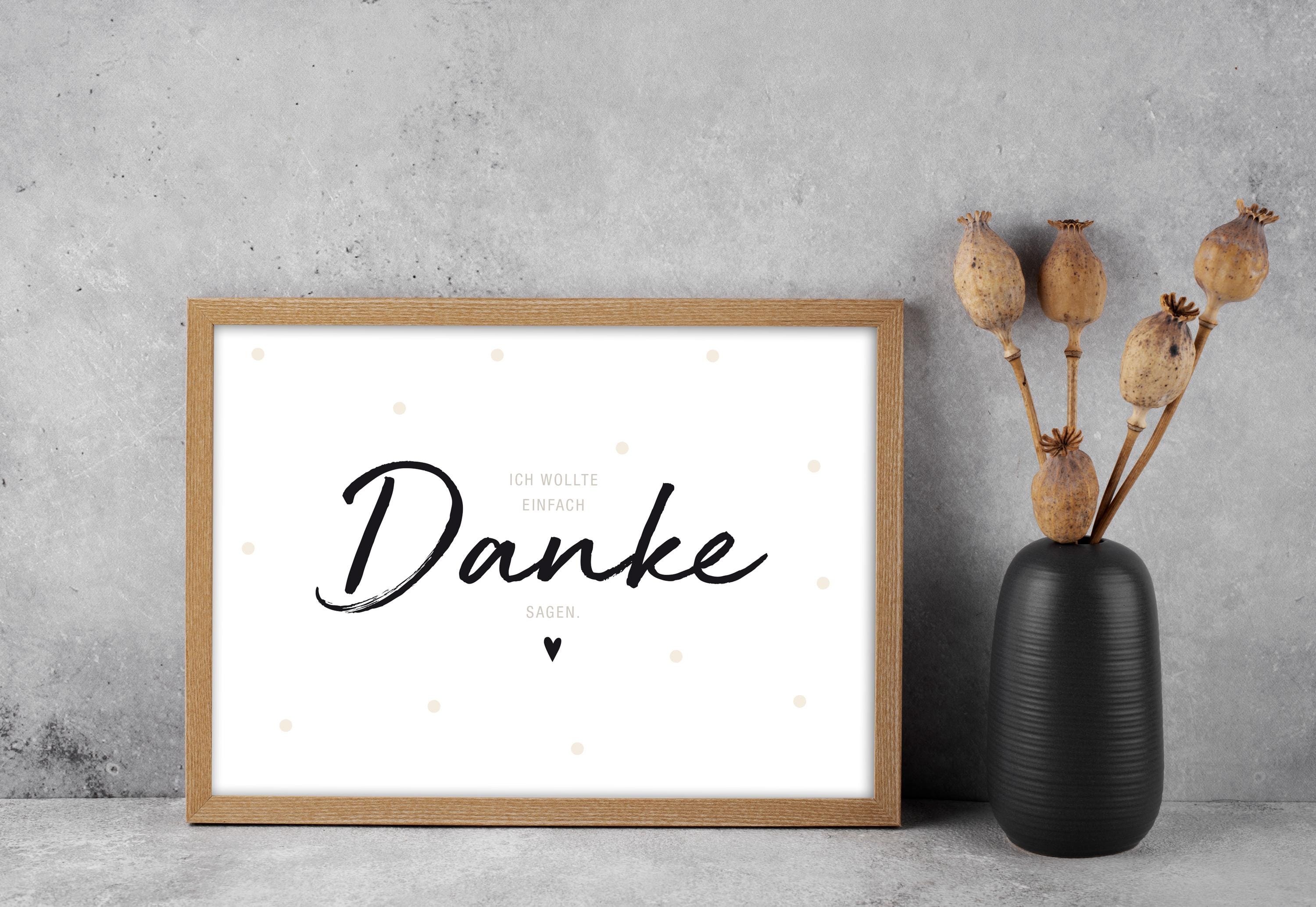 Carte "Je voulais juste dire MERCI" | A6 | Carte de remerciement | Remerciements | Dites merci | Cadeau de remerciement