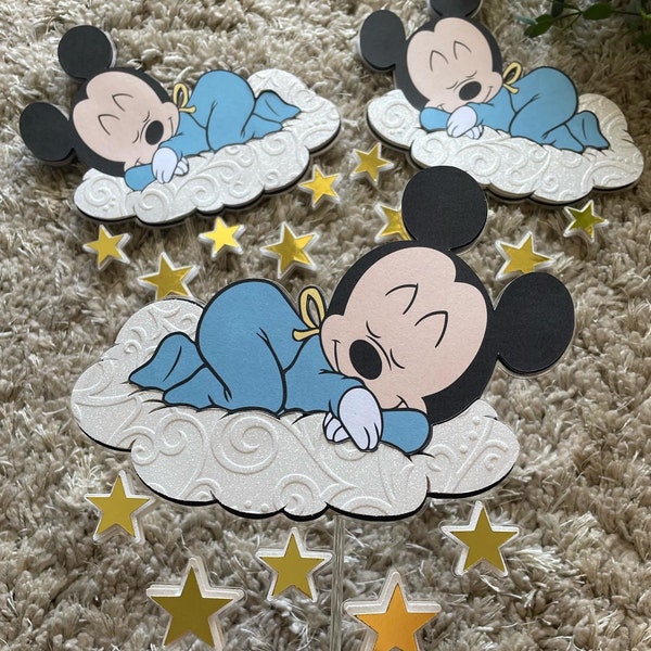 Baby Mouse Cake topper, Magical baby mouse cake topper, magical mouse centerpiece