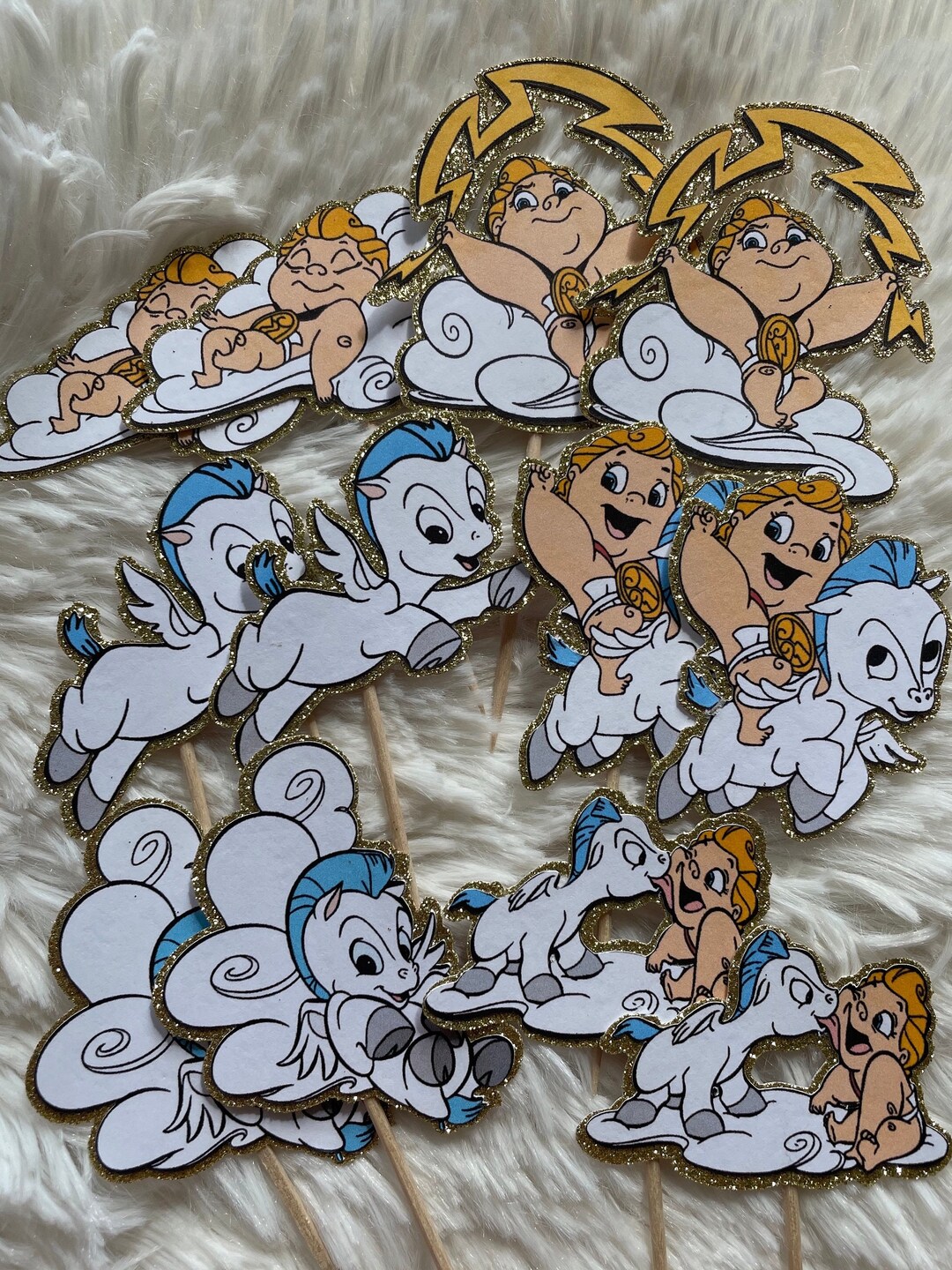 Baby Hercules Cupcake Toppers, Baby Herc Etsy