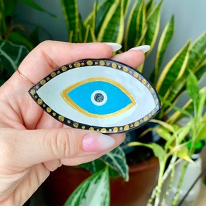 Prato de jóias de mau olhado | Prato de anel de mau olhado | jóias de mau-olhado | Talismã de presentes protetores | Armazenamento de pulseiras de mau olhado | organizador de jóias |
