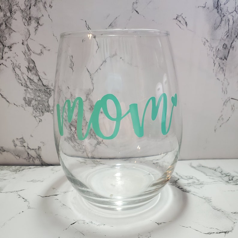 Mom Wine Glass Mother's Day Gift Gift for Mom Cute Mom Etsy