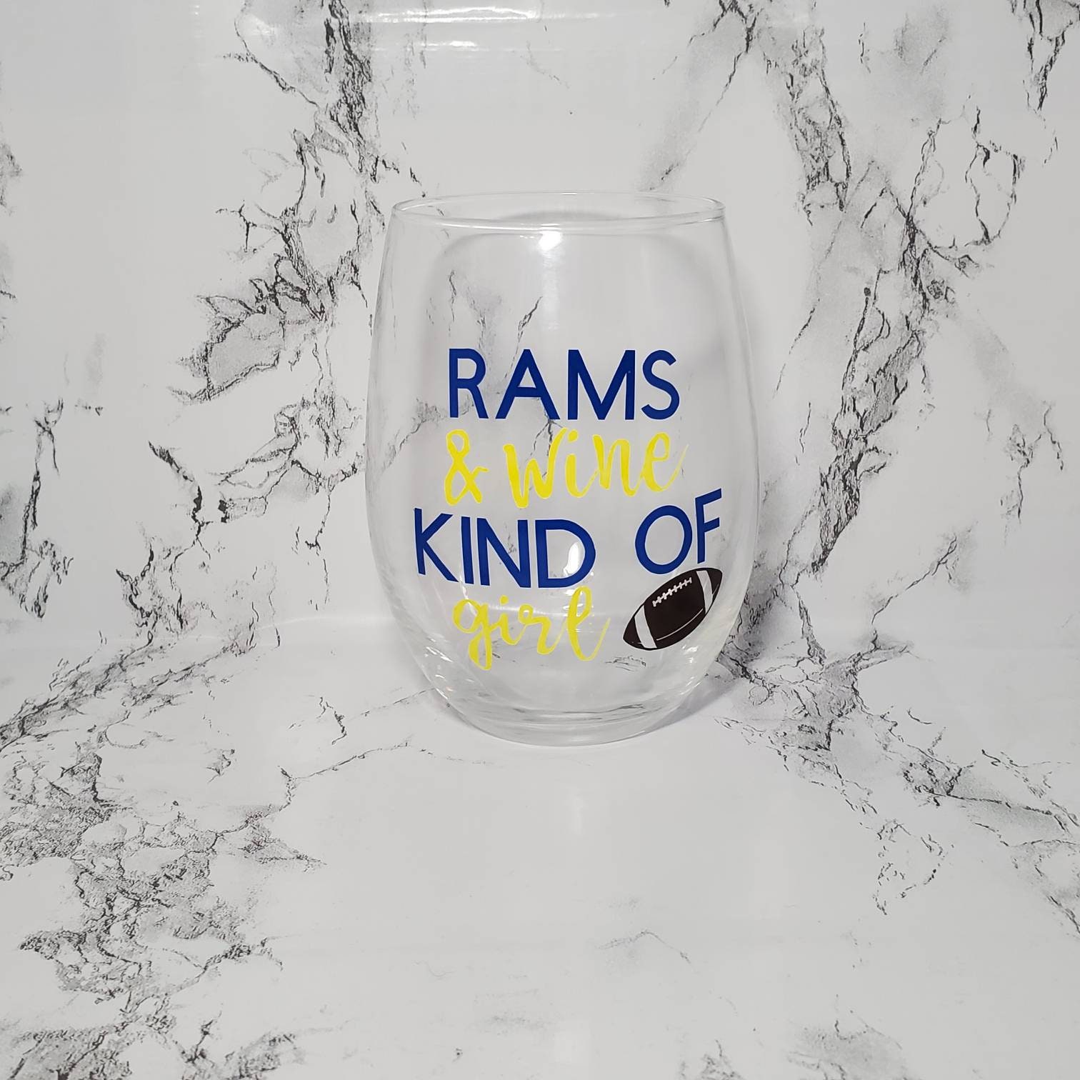 Football Wine Glass ALL TEAMS Football and Wine Kind of Etsy
