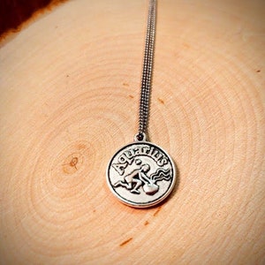 Zodiac, Aquarius Necklace, Aquarius Pendant, Astrology Jewelry, Astrology Necklace, Aquarius Sign, Aquarius, Water Bearer