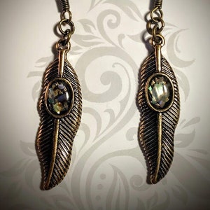 Feather Earrings, Silver Earrings, Feathers, Gifts, Magic, Birds, Silver and Glass, Earrings, Silver Feathers, Dreams, Messages