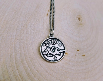 Zodiac, Virgo Necklace, Virgo Pendant, Virgo Jewelry, Virgo Gifts, Virgo, Astrology necklace, Astrology Jewelry, Virgo Sign