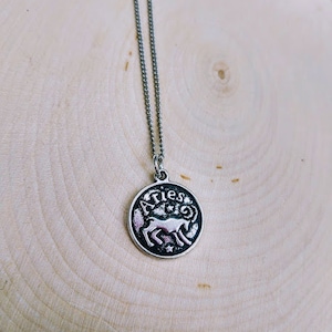 Zodiac, Aries Necklace, Astrology Necklace, Aries, Aries Sign, Aries Jewelry, Aries Pendant, Astrology Pendant, Zodiac Sign Necklace