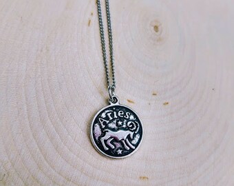 Zodiac, Aries Necklace, Astrology Necklace, Aries, Aries Sign, Aries Jewelry, Aries Pendant, Astrology Pendant, Zodiac Sign Necklace