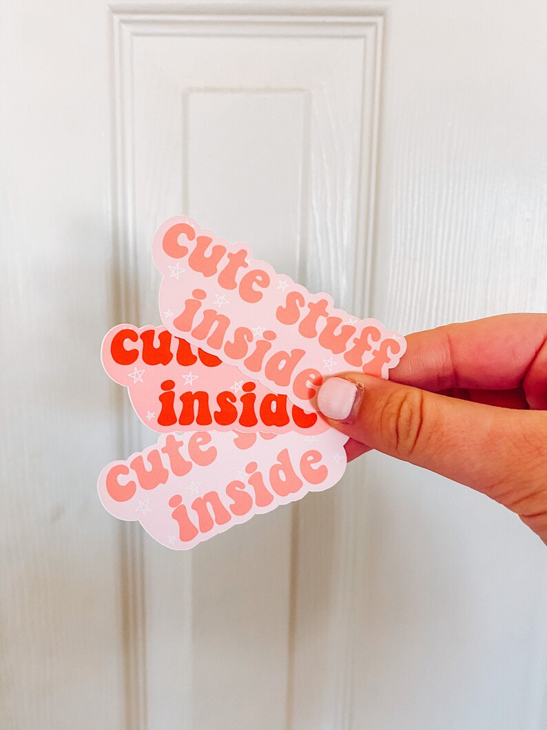 Cute Stuff Inside Packaging Stickers