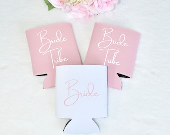 Bachelorette Party Can Coolers, Bride Tribe Koozies, Bridal Party Gift, Bride Koozie, Wedding Party favors, Bachelorette Party Gifts.