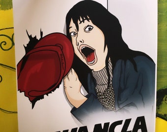 La Chancla The Shining Illustration 11” x 17” Color Print