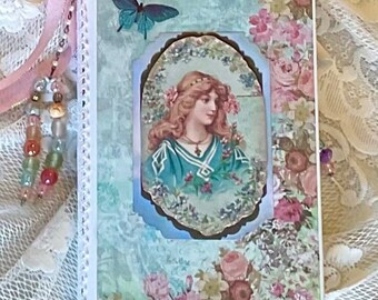 Handmade Shabby Chic Junk Journal: Vintage Ephemera Diary