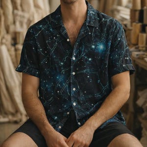 Maglietta Neural Cyber da uomo – Stampa Glitch Data Web – Streetwear digitale scuro