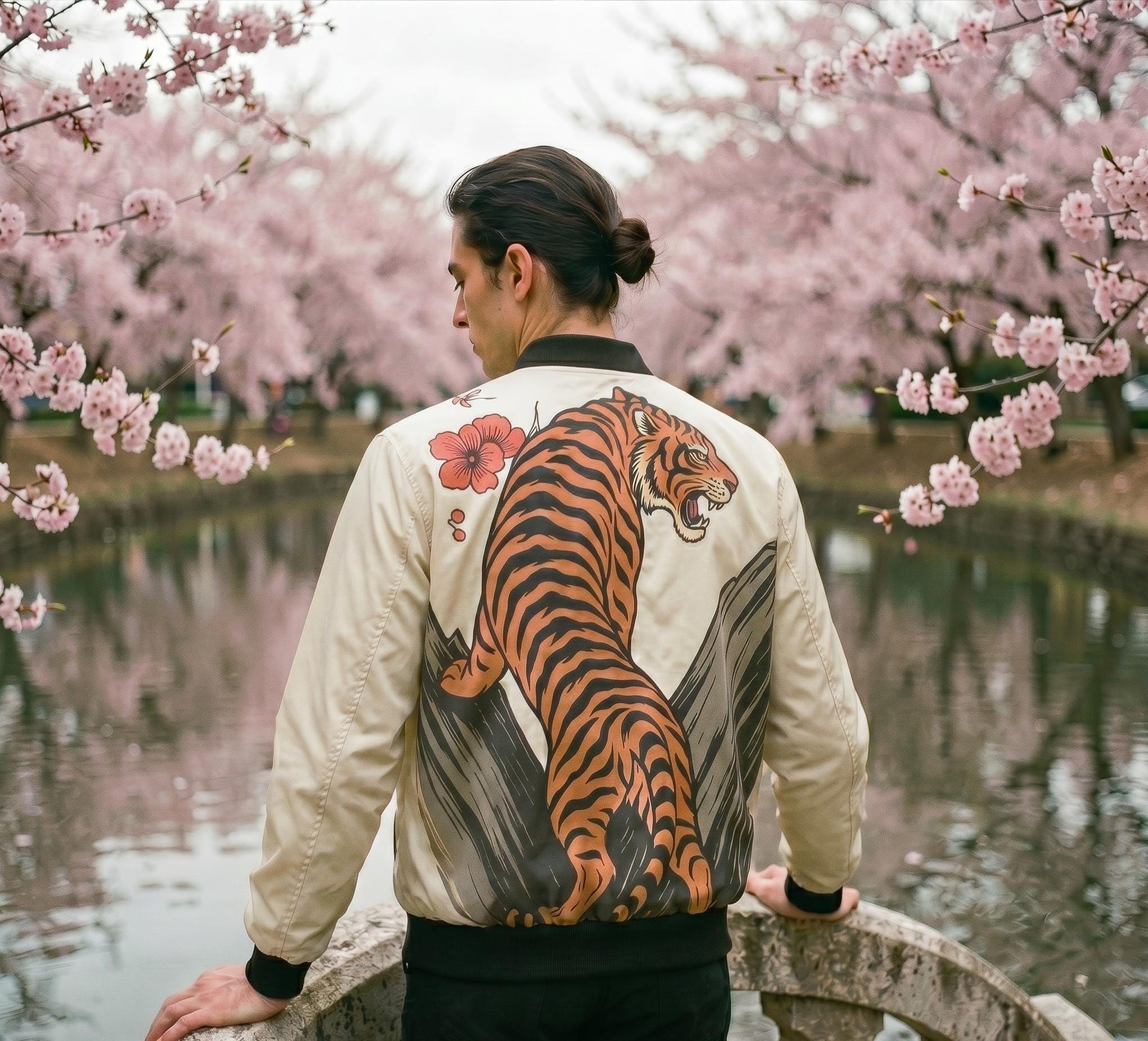 Tattoo Style Bomber Jacket - Etsy
