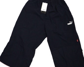 Puma Capri Track Pants (90s Style) - Navy Blue - Small