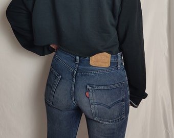 Levi's 501 Jorts a vita alta, unici nel loro genere - Vintage, fatti a mano, taglia 29" (36 EU / vita 72 cm) - Il tuo aggiornamento di stile sostenibile